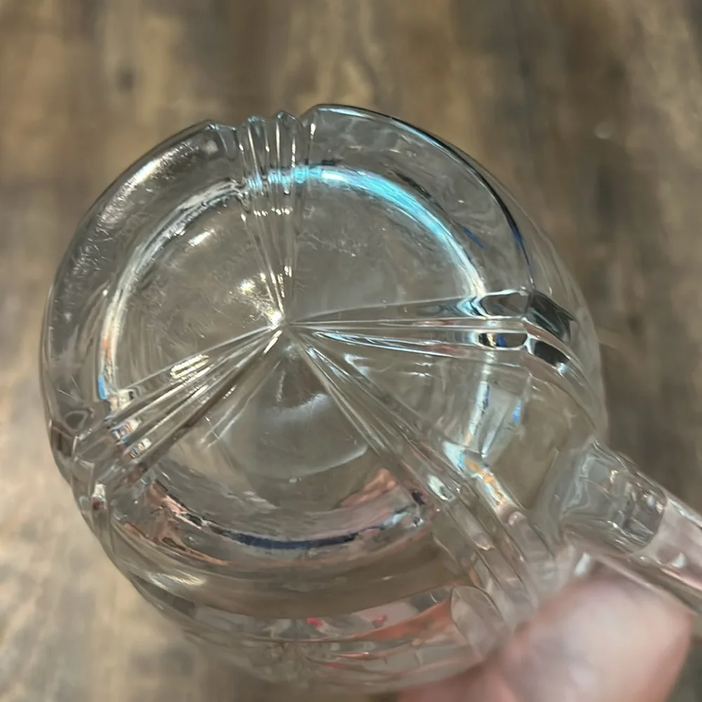 Darlington CRYSTAL CLEAR INDUSTRIES‎ Pitchers Hand Cut Floral 48oz